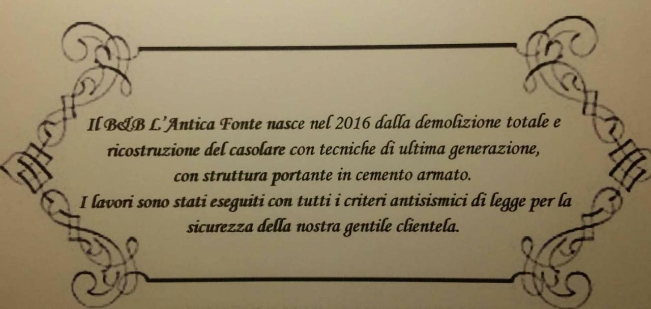B&B L' Antica Fonte Spinetoli Экстерьер фото